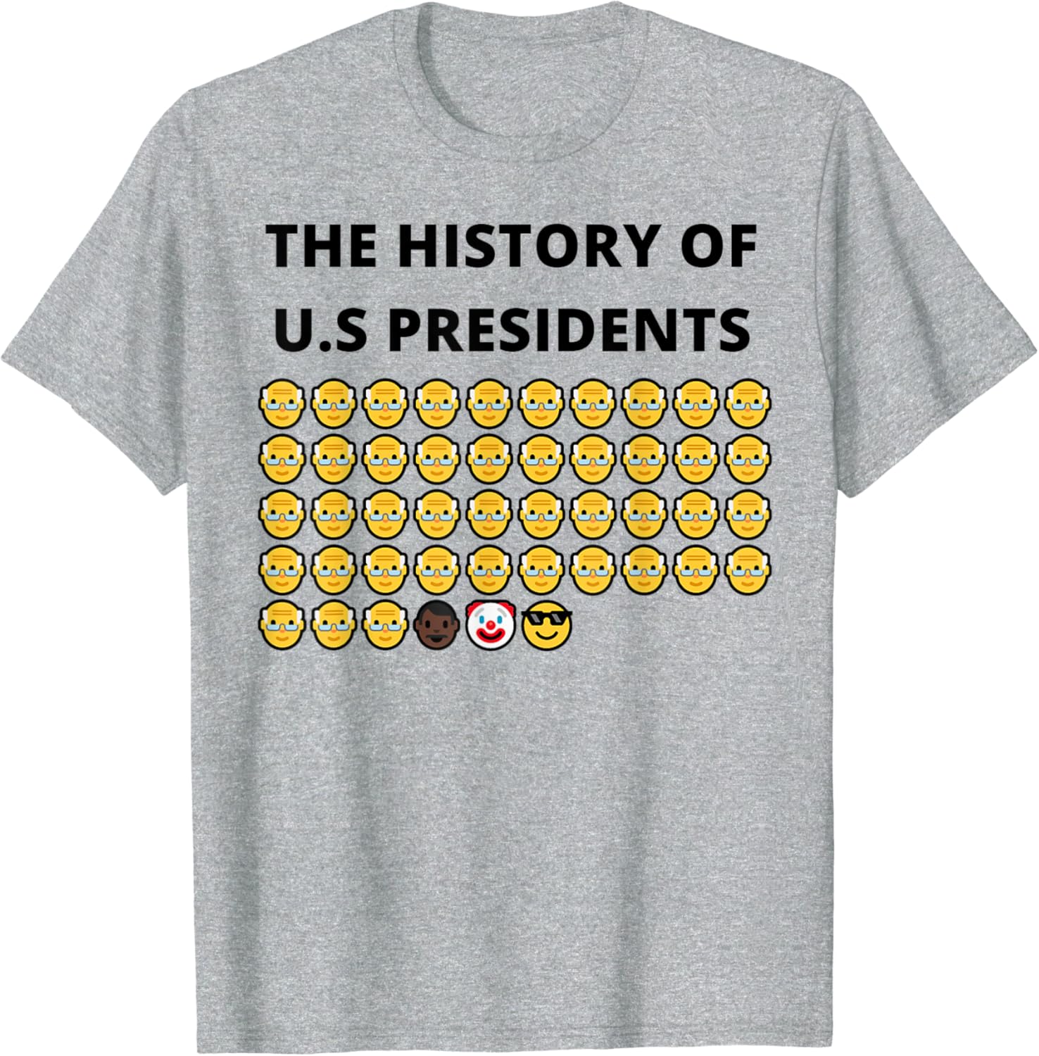 The History of US Presidents Emojis TShirt